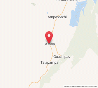 Map of La Viña, Salta