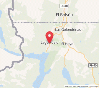 Map of Lago Puelo, Chubut