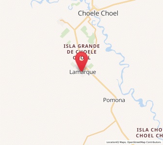 Map of Lamarque, Rio Negro