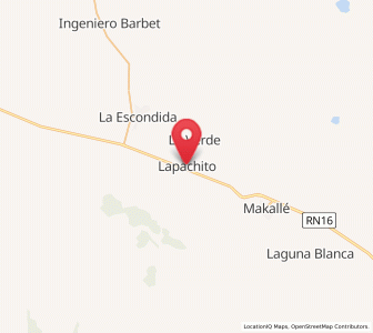 Map of Lapachito, Chaco