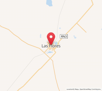 Map of Las Flores, Buenos Aires