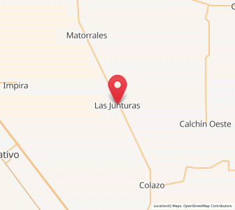 Map of Las Junturas, Cordoba