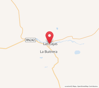 Map of Las Lajas, Neuquen