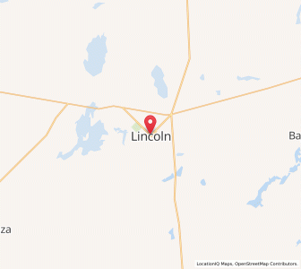 Map of Lincoln, Buenos Aires