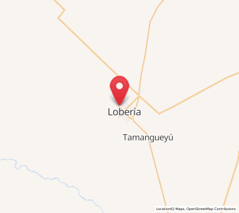 Map of Lobería, Buenos Aires
