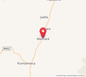 Map of Maimará, Jujuy