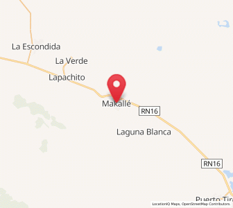 Map of Makallé, Chaco