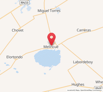 Map of Melincué, Santa Fe