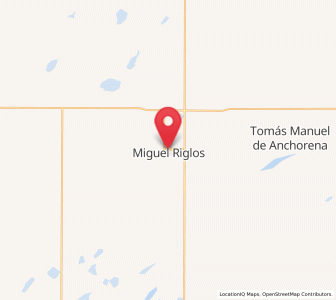 Map of Miguel Riglos, La Pampa