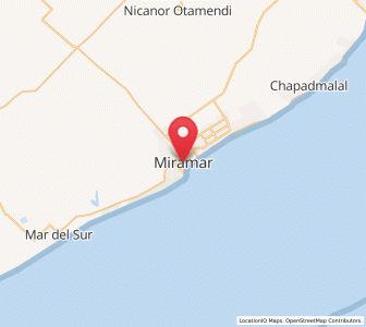 Map of Miramar, Buenos Aires