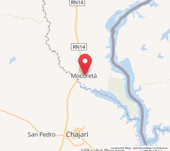 Map of Mocoretá, Corrientes