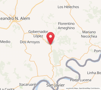 Map of Mojón Grande, Misiones
