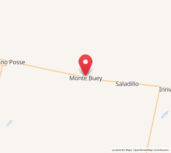 Map of Monte Buey, Cordoba