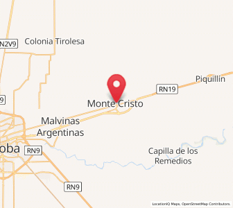 Map of Monte Cristo, Cordoba