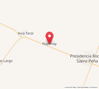 Map of Napenay, Chaco