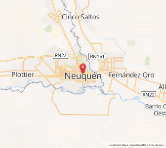 Map of Neuquén, Neuquen