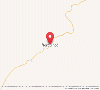 Map of Ñorquincó, Rio Negro