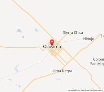 Map of Olavarría, Buenos Aires