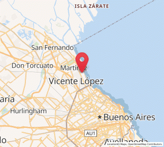Map of Olivos, Buenos Aires