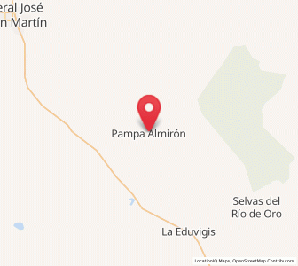 Map of Pampa Almirón, Chaco