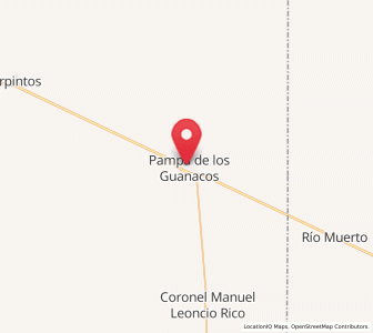 Map of Pampa de los Guanacos, Santiago del Estero