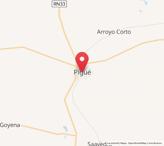 Map of Pigüé, Buenos Aires