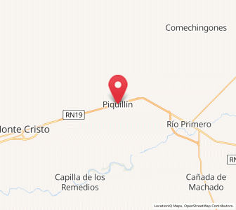 Map of Piquillín, Cordoba