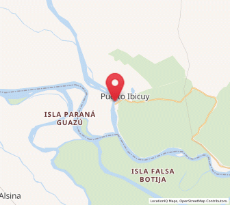 Map of Puerto Ibicuy, Entre Rios