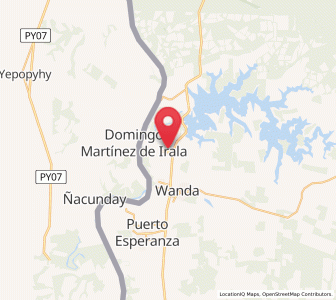 Map of Puerto Libertad, Misiones