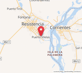 Map of Puerto Vilelas, Chaco