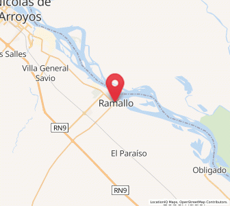 Map of Ramallo, Buenos Aires