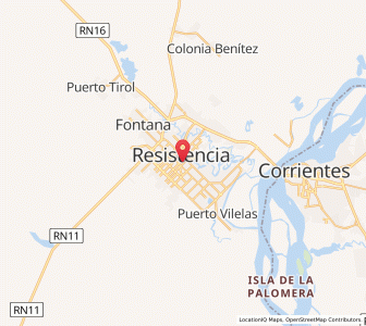 Map of Resistencia, Chaco