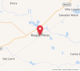 Map of Roque Pérez, Buenos Aires
