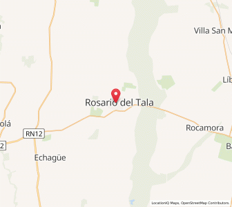 Map of Rosario del Tala, Entre Rios