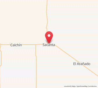 Map of Sacanta, Cordoba