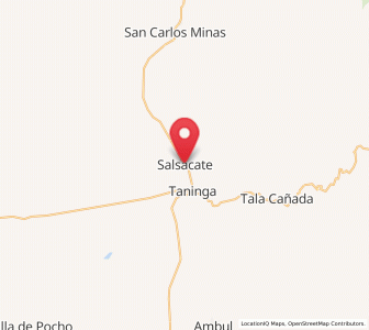 Map of Salsacate, Cordoba