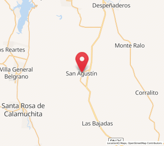 Map of San Agustín, Cordoba