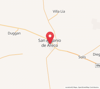 Map of San Antonio de Areco, Buenos Aires