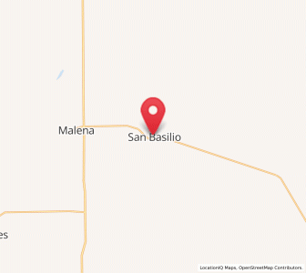 Map of San Basilio, Cordoba