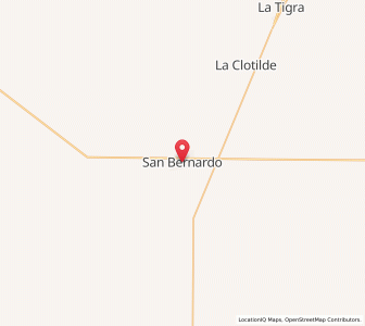 Map of San Bernardo, Chaco