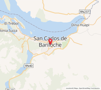 Map of Bariloche, Rio Negro
