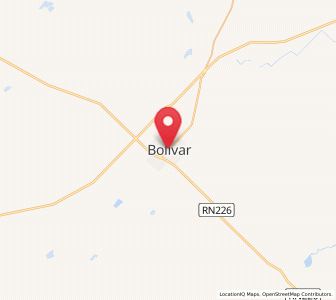 Map of San Carlos de Bolívar, Buenos Aires