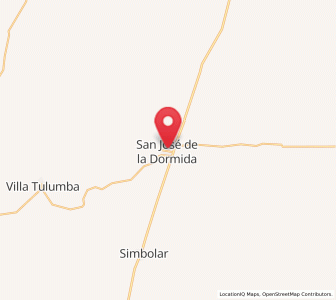Map of San José de la Dormida, Cordoba