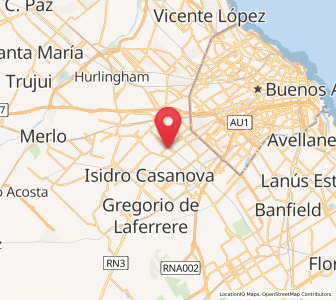 Map of San Justo, Buenos Aires