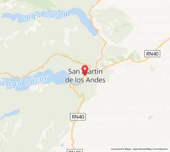 Map of San Martín de los Andes, Neuquen