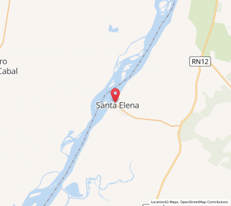 Map of Santa Elena, Entre Rios