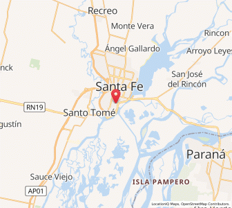 Map of Santa Fe, Santa Fe