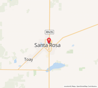 Map of Santa Rosa, La Pampa