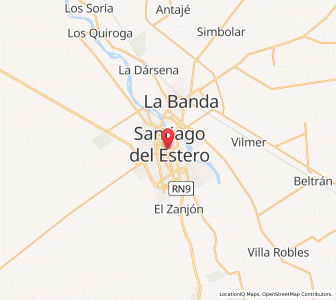 Map of Santiago del Estero, Santiago del Estero