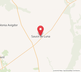 Map of Sauce de Luna, Entre Rios